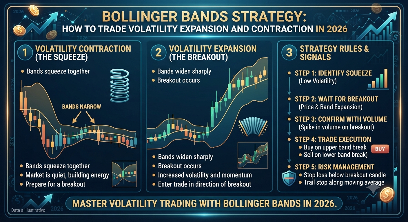 Bollinger Bands Strategy: How to Trade Volatility Expansion and Contraction in 2026