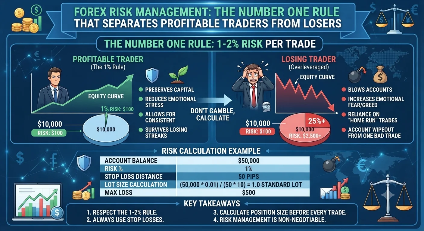 Forex Risk Management: The Number One Rule That Separates Profitable Traders from Losers