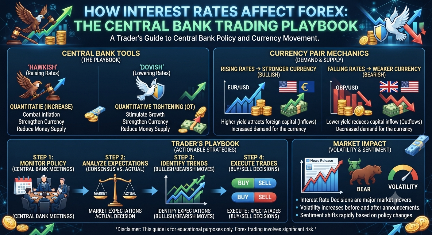How Interest Rates Affect Forex: The Central Bank Trading Playbook