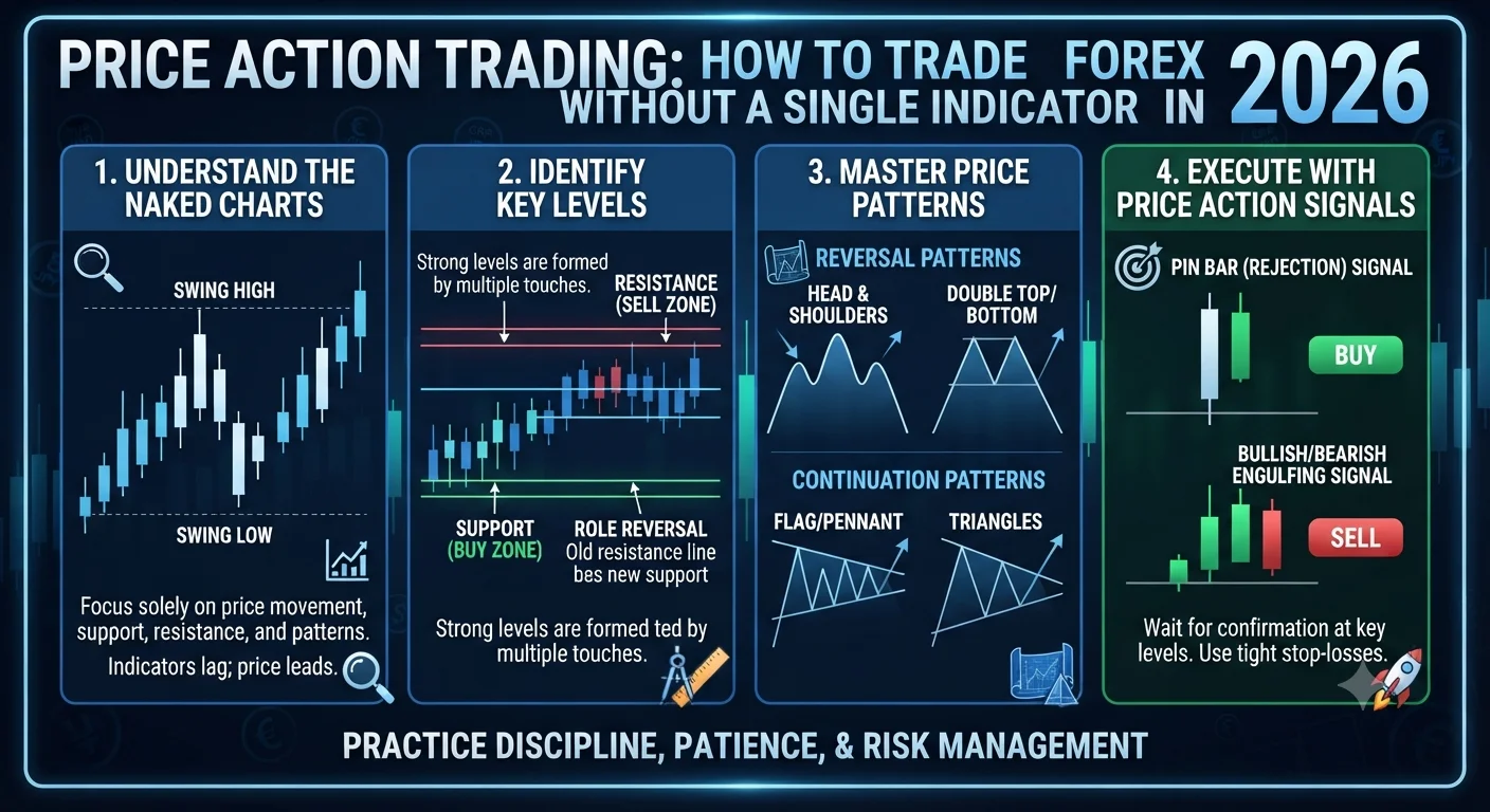 Price Action Trading: How to Trade Forex Without a Single Indicator in 2026