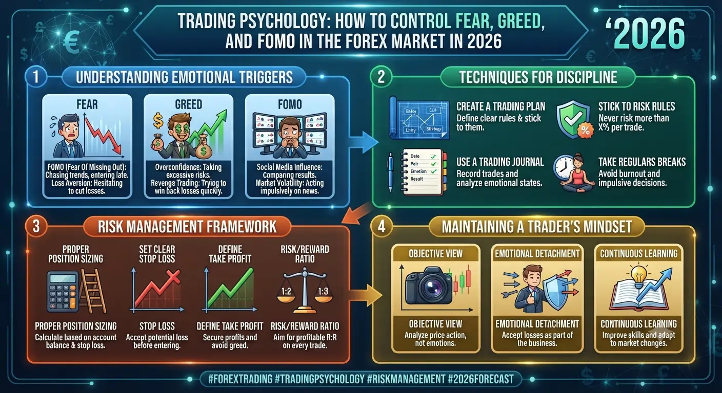 Trading Psychology: How to Control Fear, Greed, and FOMO in the Forex Market in 2026