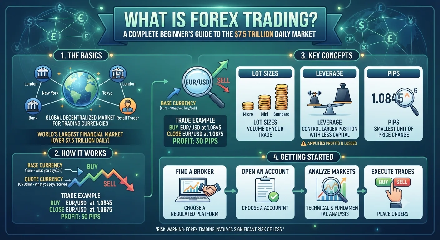 What Is Forex Trading? A Complete Beginners Guide to the $7.5 Trillion Daily Market